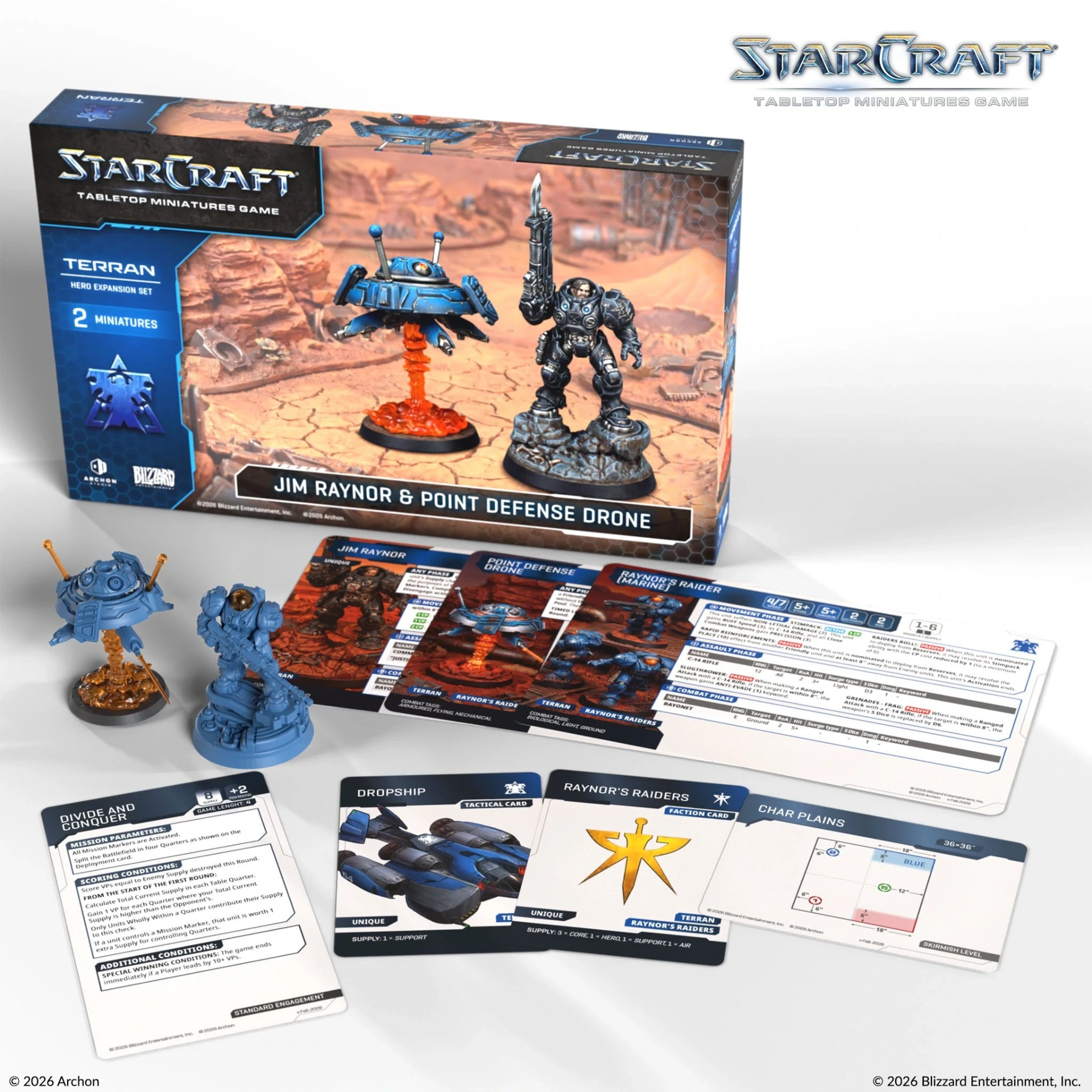 [5901397106120,starcraft,terran,jim raynor,point defense drone] Starcraft : Terran - Jim Raynor & Point Defense Drone