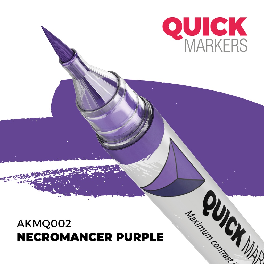 [8435568353527,AKMQ002,AKMQ002,Quick Markers: Necromancer Purple] Quick Markers: Necromancer Purple