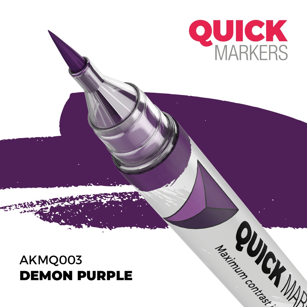 [8435568353534,AKMQ003,AKMQ003,Quick Markers: Demon Purple] Quick Markers: Demon Purple