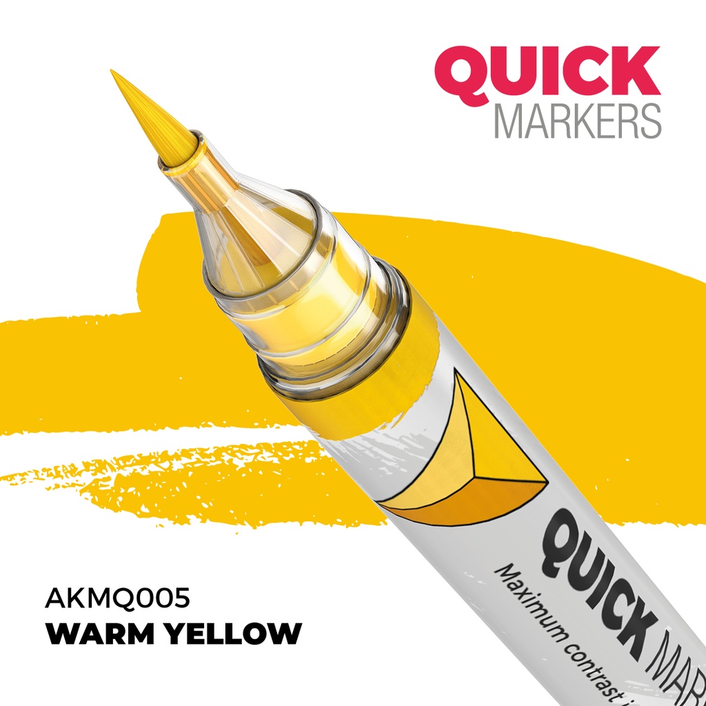 [8435568353558,AKMQ005,AKMQ005,Quick Markers: Warm Yellow] Quick Markers: Warm Yellow