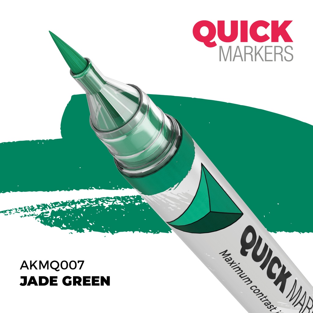 [8435568353572,AKMQ007,AKMQ007,Quick Markers: Jade Green] Quick Markers: Jade Green