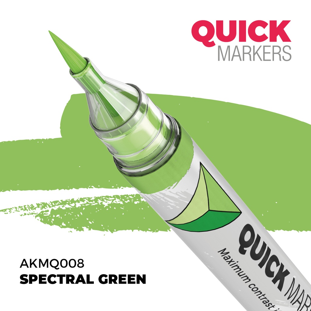 [8435568353589,AKMQ008,AKMQ008,Quick Markers: Spectral Green] Quick Markers: Spectral Green