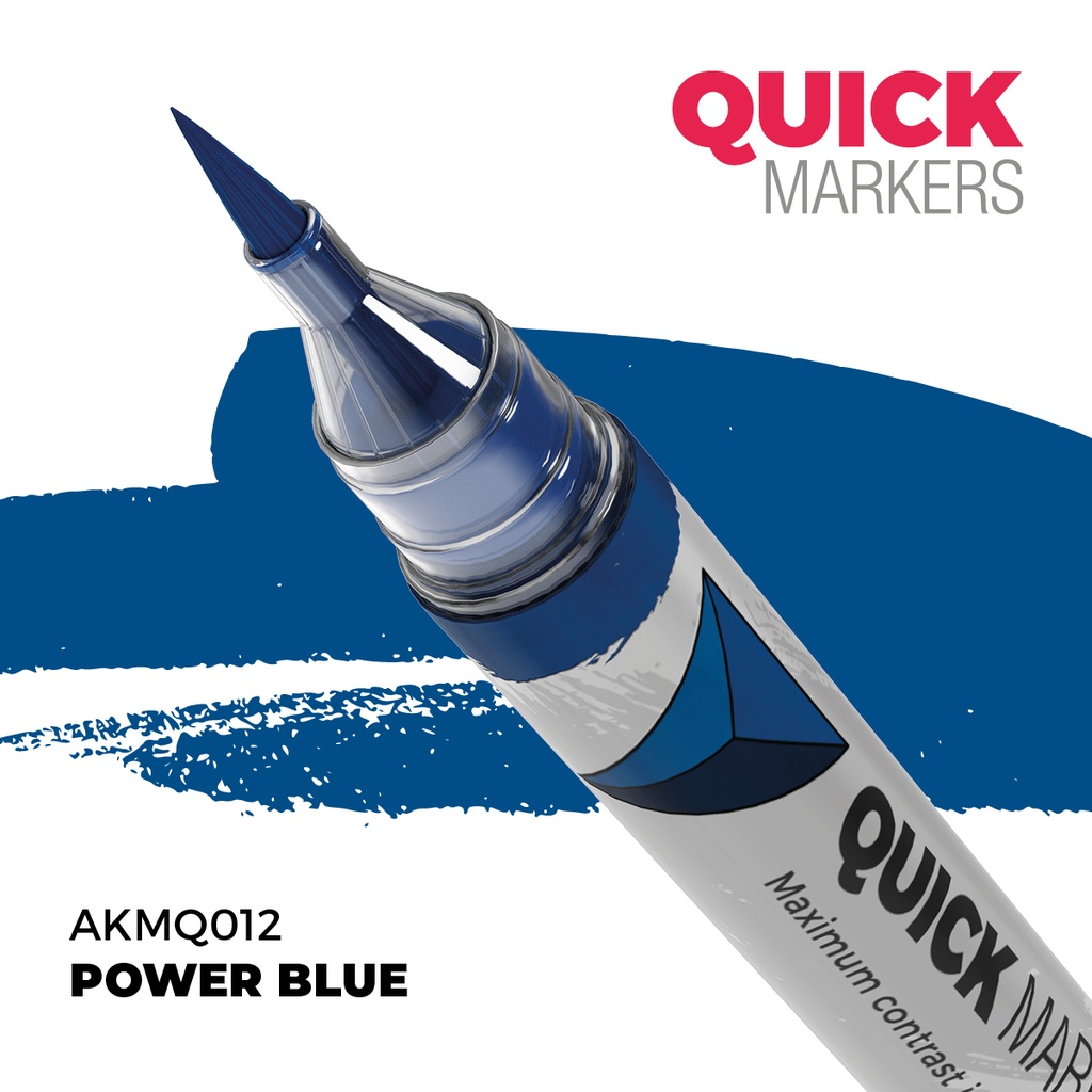 [8435568353626,AKMQ012,AKMQ012,Quick Markers: Power Blue] Quick Markers: Power Blue