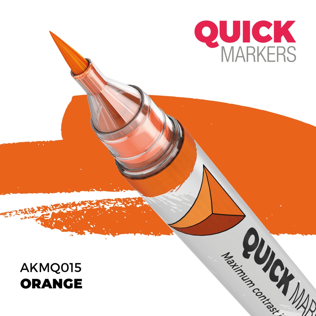 [8435568353657,AKMQ015,AKMQ015,Quick Markers: Orange] Quick Markers: Orange