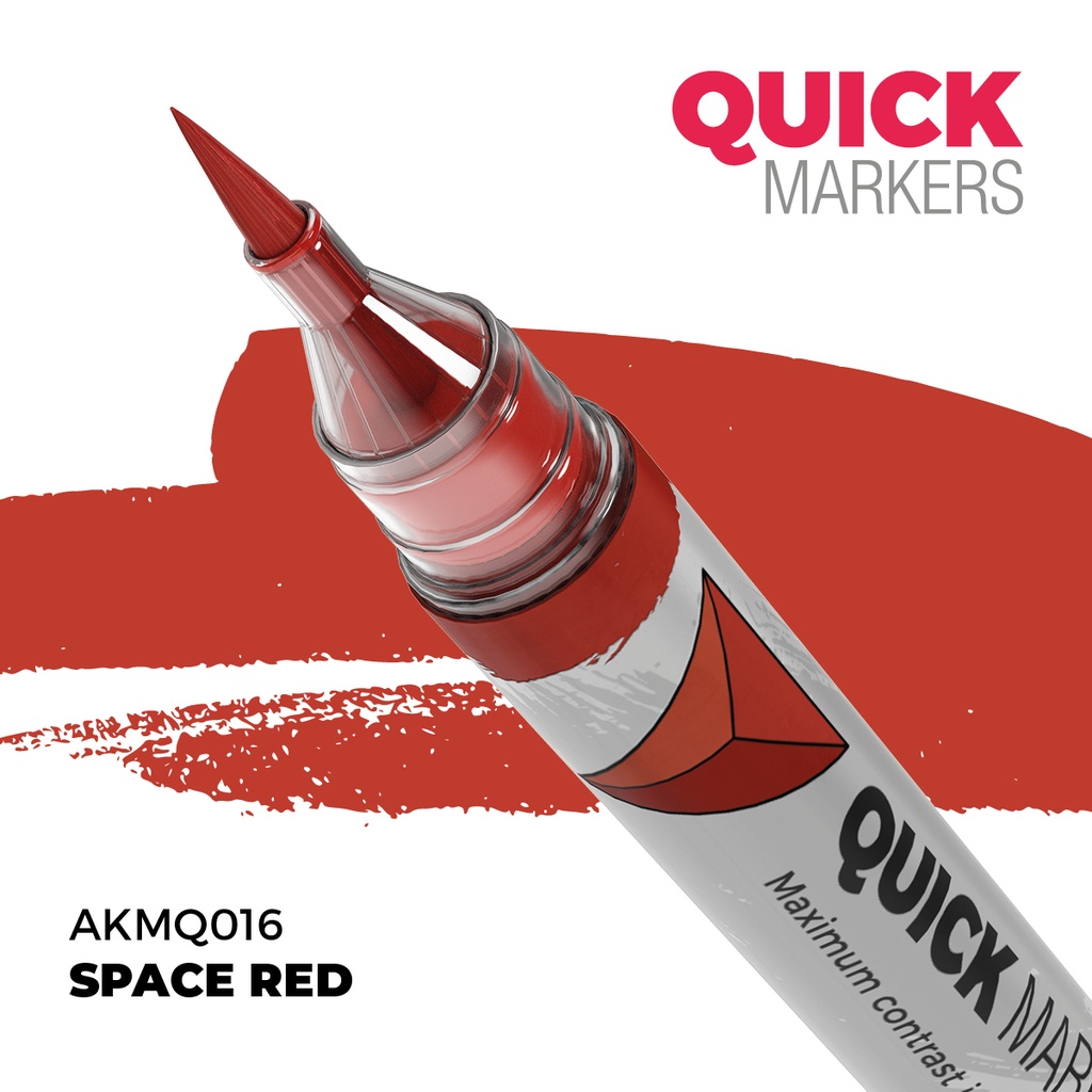 [8435568353664,AKMQ016,AKMQ016,Quick Markers: Space Red] Quick Markers: Space Red