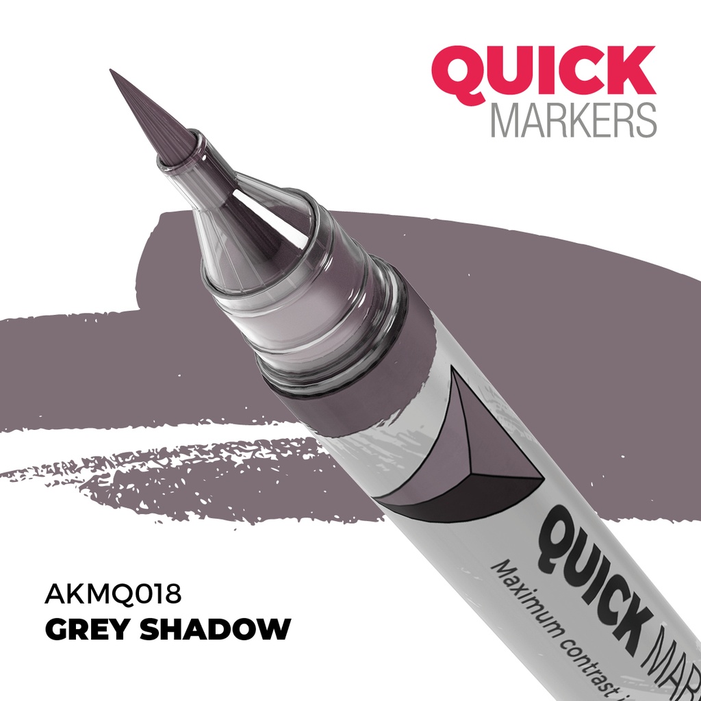 [8435568353688,AKMQ018,AKMQ018,Quick Markers: Grey Shadow] Quick Markers: Grey Shadow