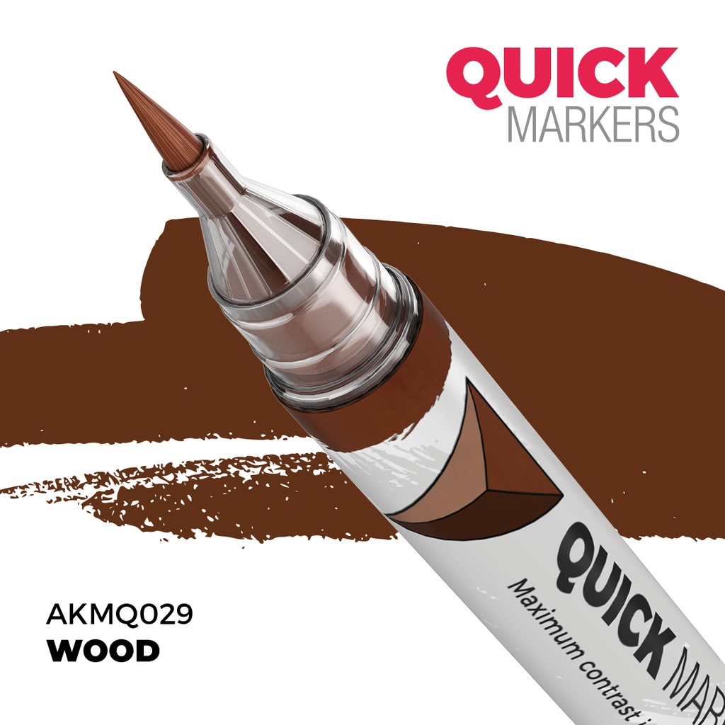 [8435568353794,AKMQ029,AKMQ029,Quick Markers: Wood] Quick Markers: Wood