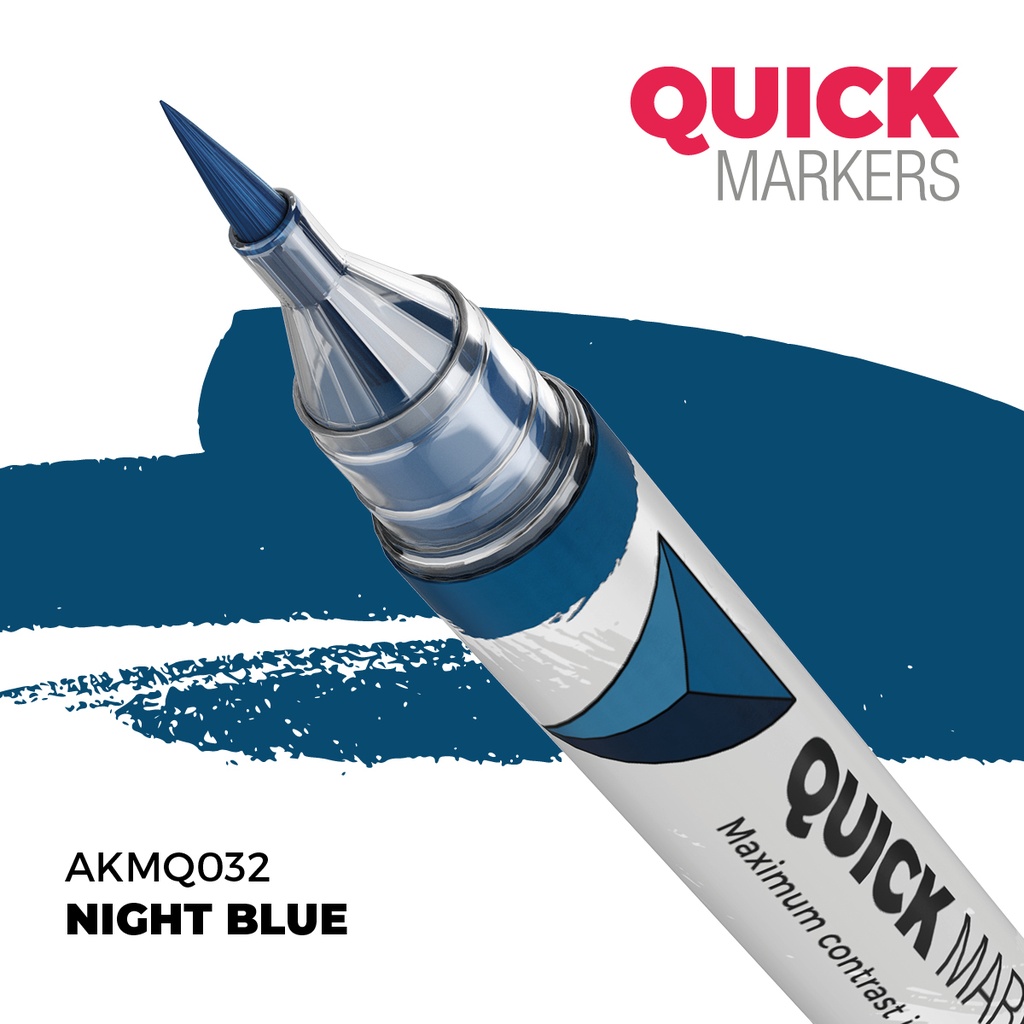 [8435568353824,AKMQ032,AKMQ032,Quick Markers: Night Blue] Quick Markers: Night Blue