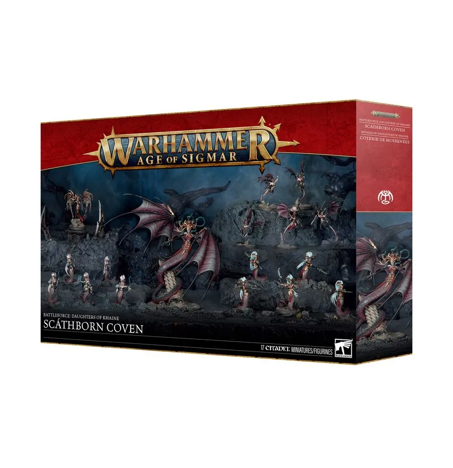 [5011921270231,85-67,99120212051,Daughters of Khaine,Scathborn Coven,Battleforce,Bataillon] Battleforce - Côteries de moirenées