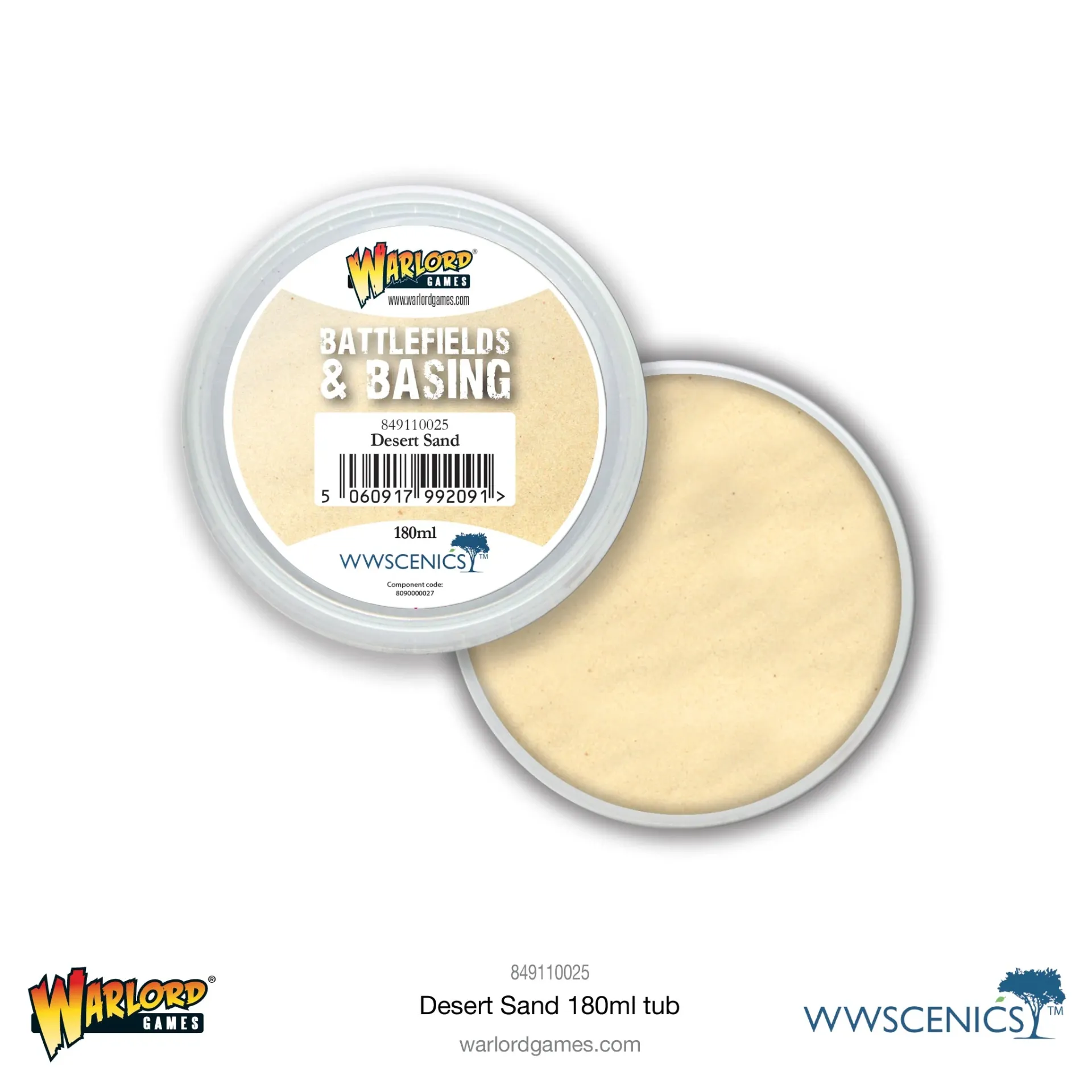 [5060917992091,849110025,849110025,Battlefields & Basing: Desert Sand (180ml)] Battlefields & Basing: Desert Sand (180ml)