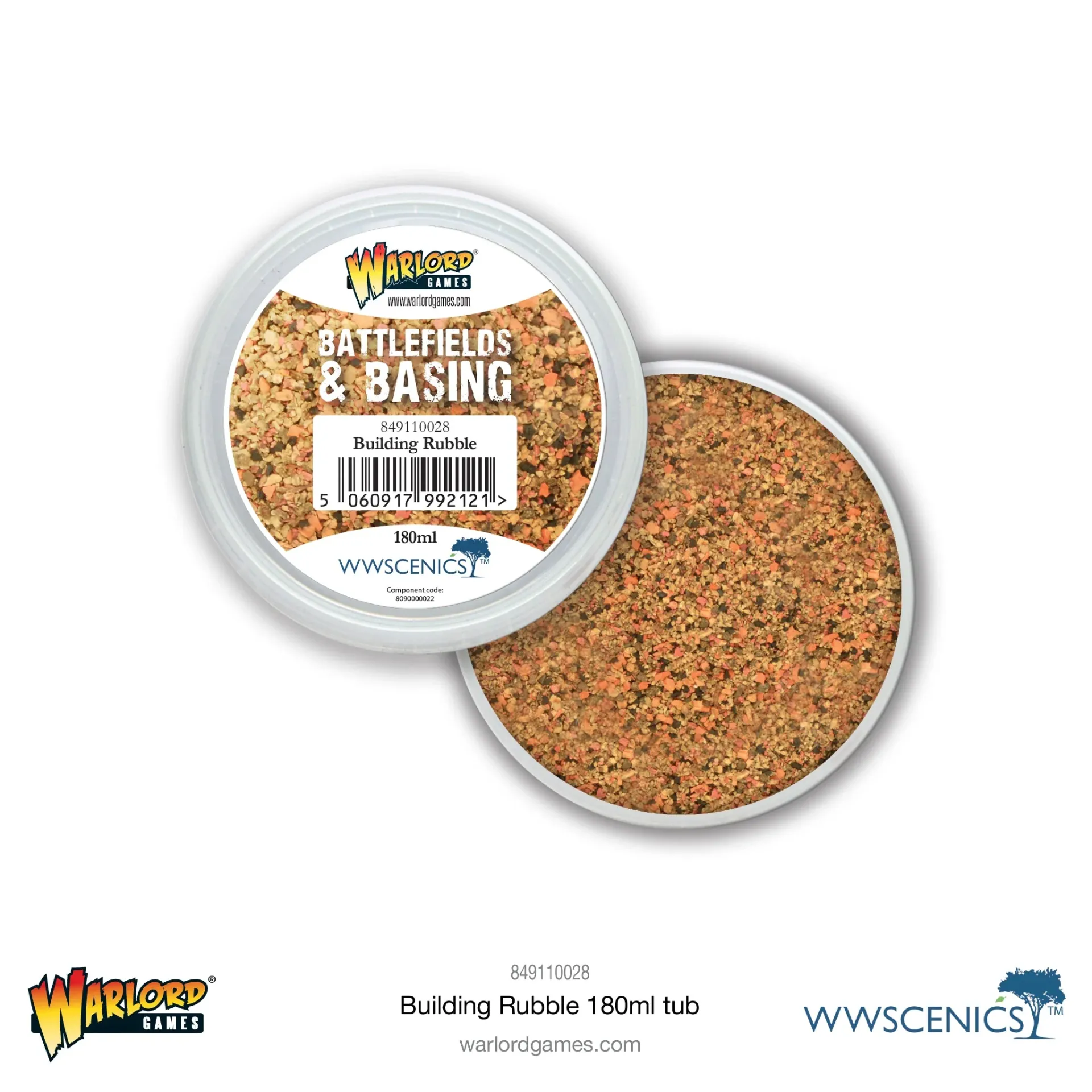 [5060917992121,849110028,849110028,Battlefields & Basing: Building Rubble (180ml)] Battlefields & Basing: Building Rubble (180ml)