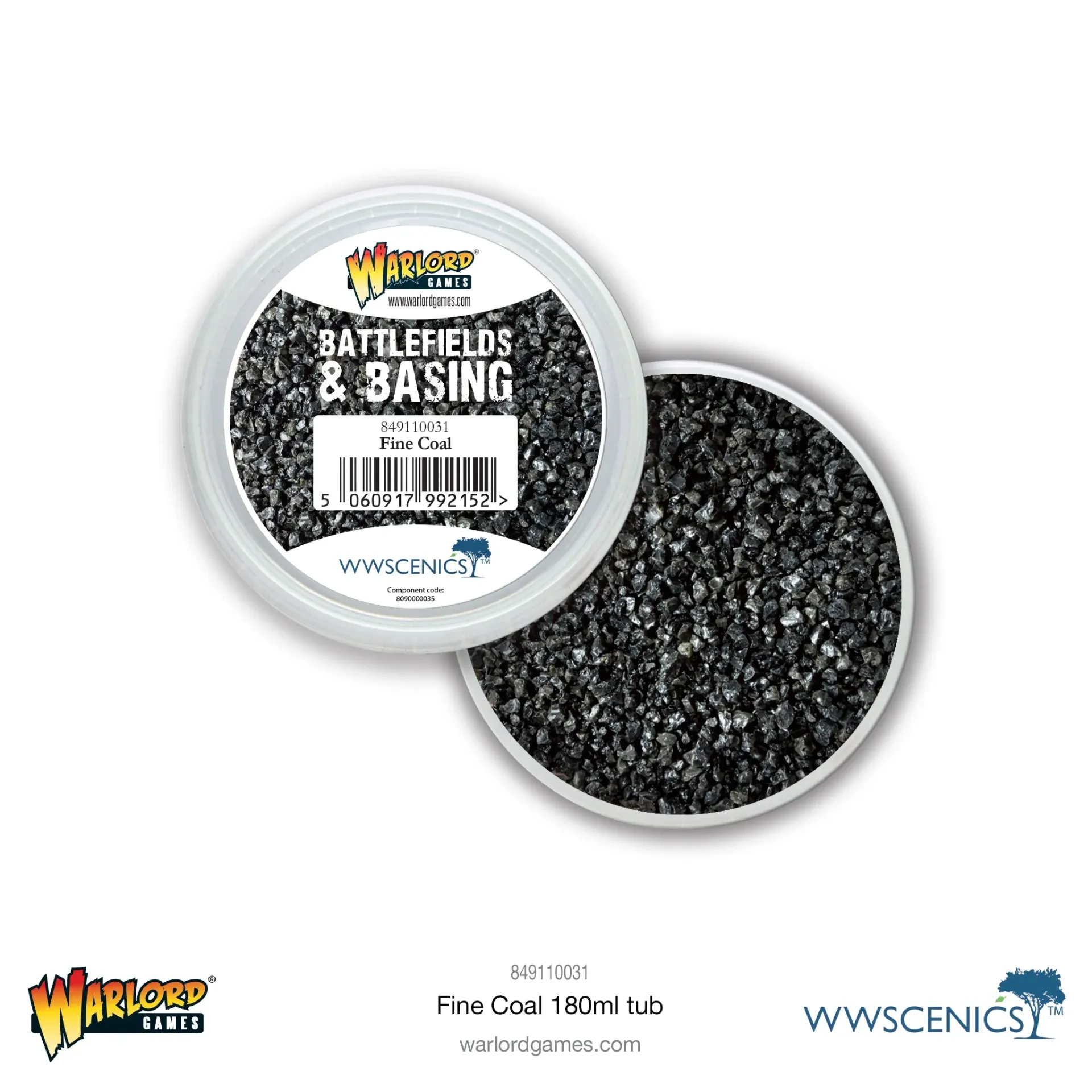 [5060917992152,849110031,849110031,Battlefields & Basing: Fine Coal (180ml)] Battlefields & Basing: Fine Coal (180ml)