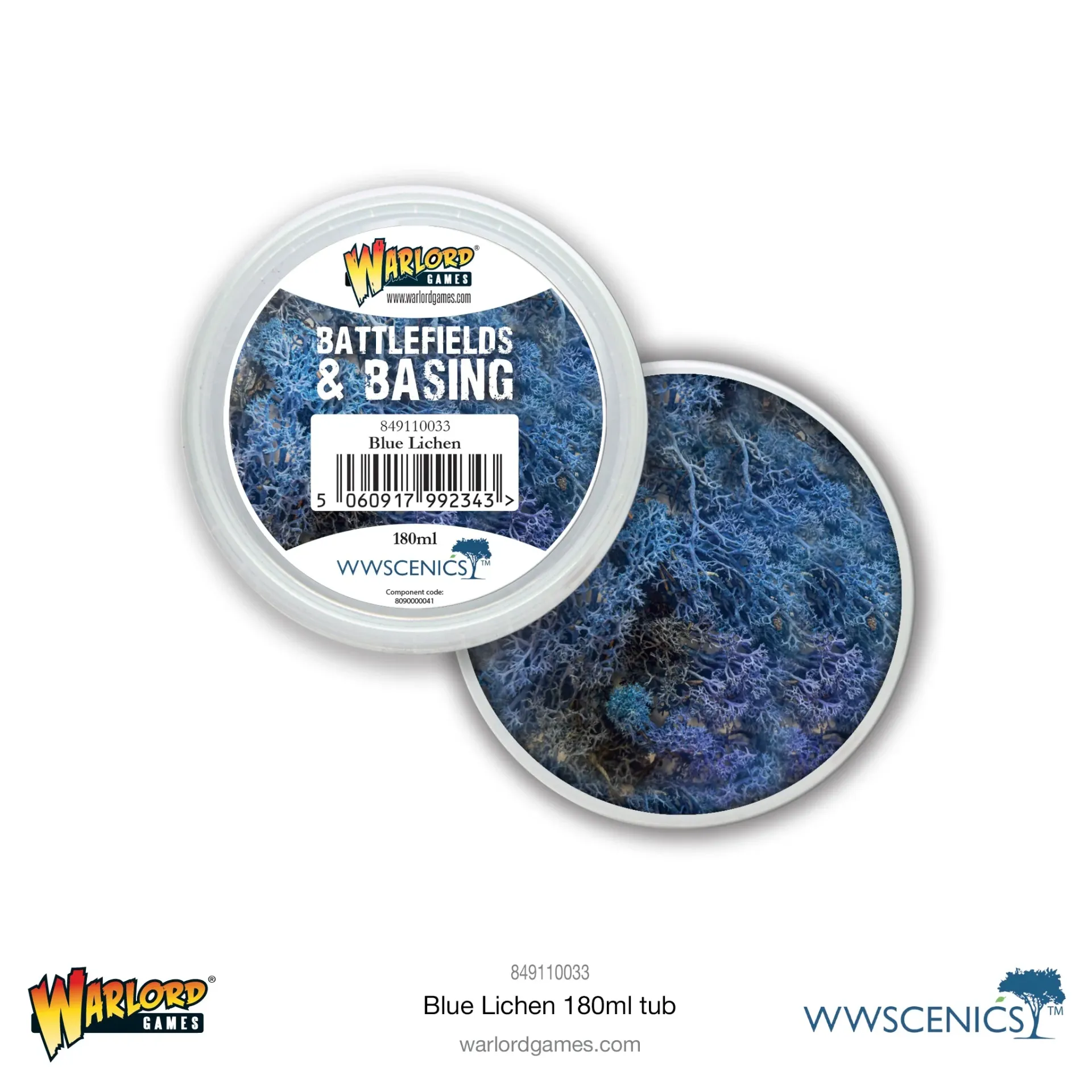[5060917992343,849110033,849110033,Battlefields & Basing: Blue Lichen (180ml)] Battlefields & Basing: Blue Lichen (180ml)