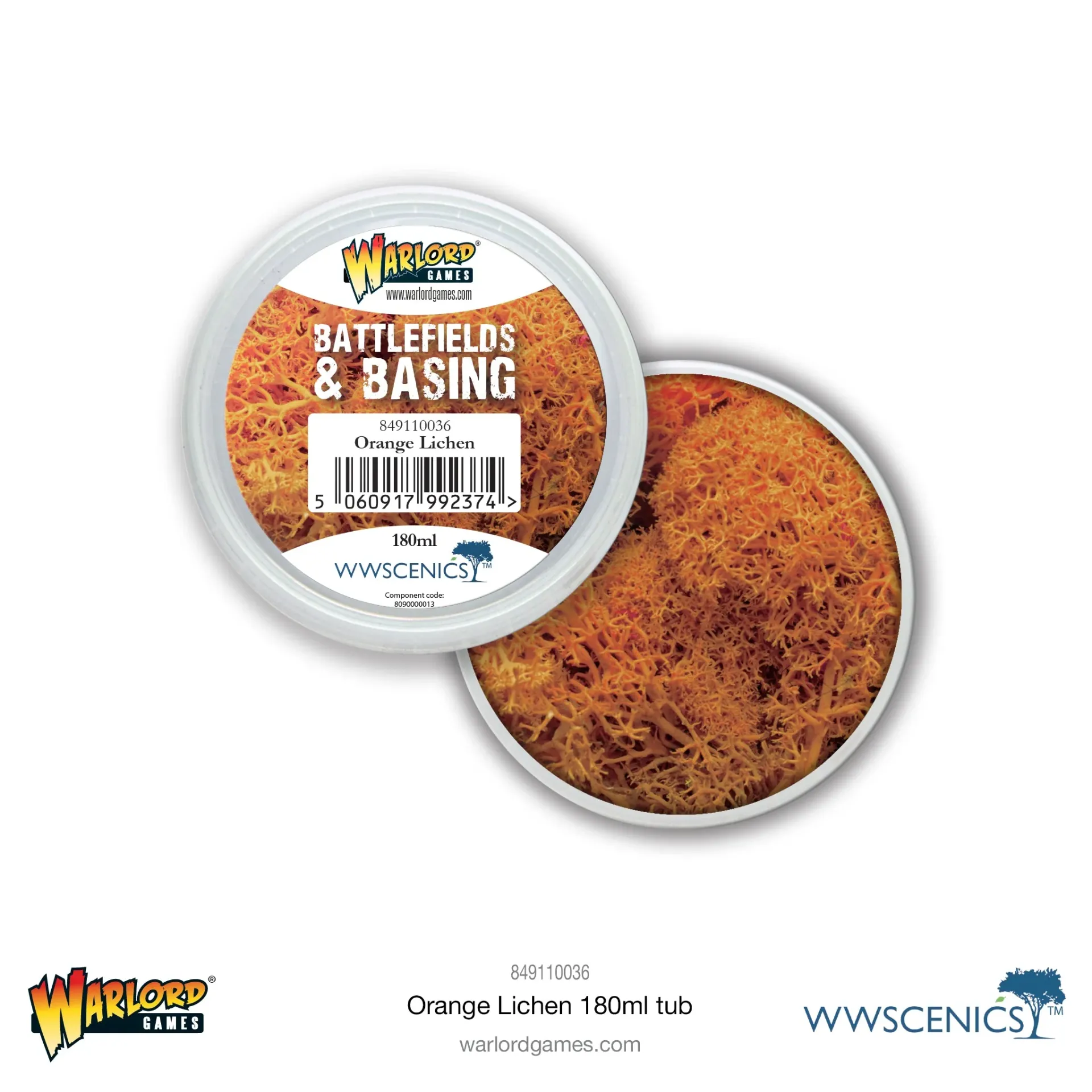[5060917992374,849110036,849110036,Battlefields & Basing: Orange Lichen (180ml)] Battlefields & Basing: Orange Lichen (180ml)