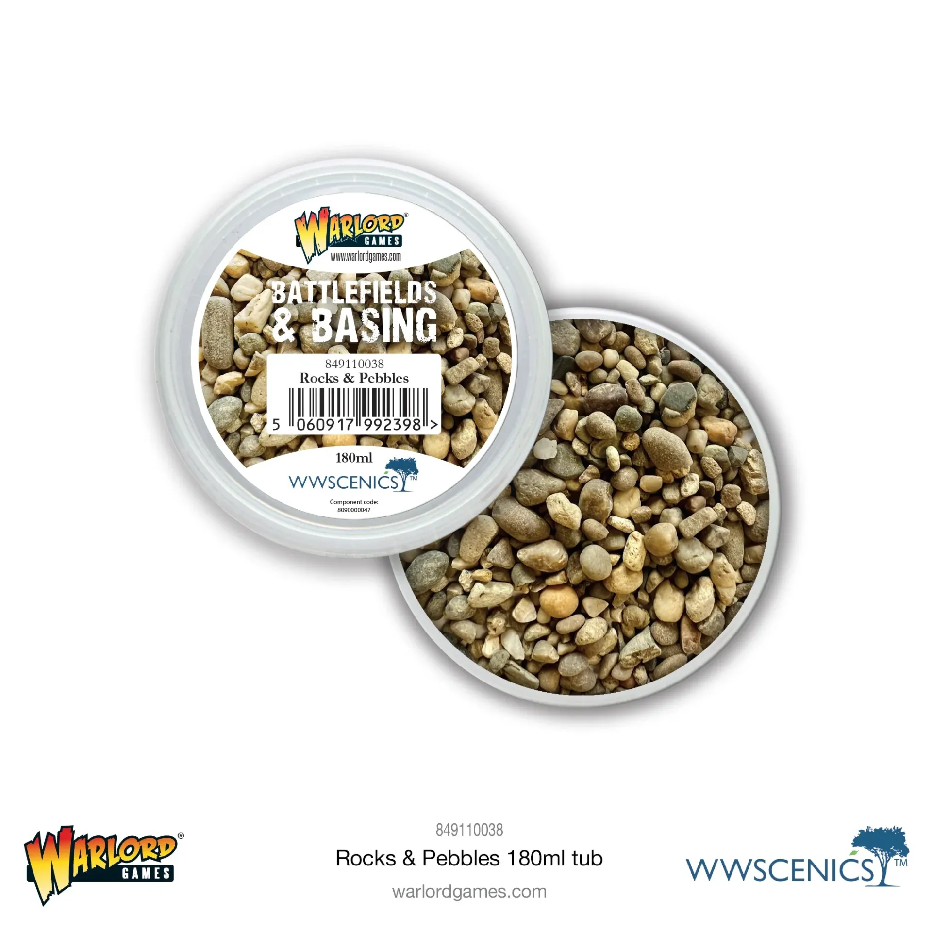 [5060917992398,849110038,849110038,Battlefields & Basing: Rocks & Pebbles (180ml)] Battlefields & Basing: Rocks & Pebbles (180ml)