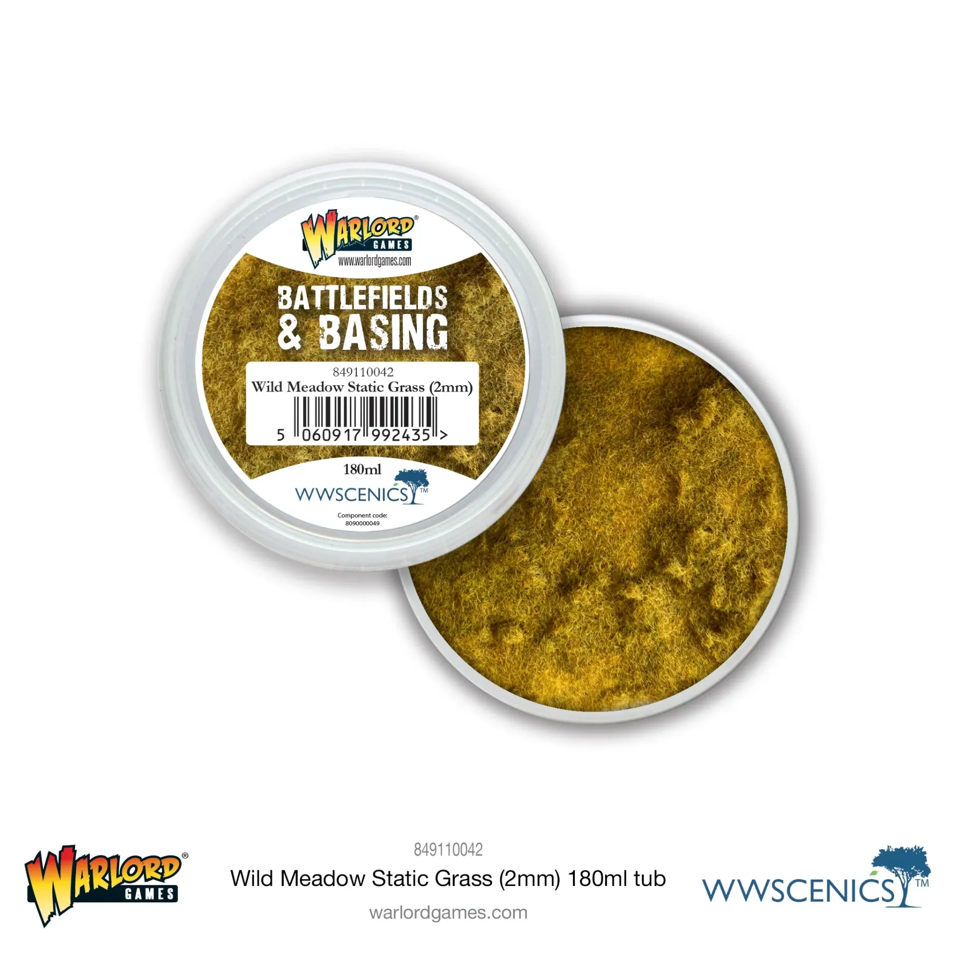 [5060917992435,849110042,849110042,Battlefields & Basing: Wild Meadow 2mm Static Grass (180ml)] Battlefields & Basing: Wild Meadow 2mm Static Grass (180ml)