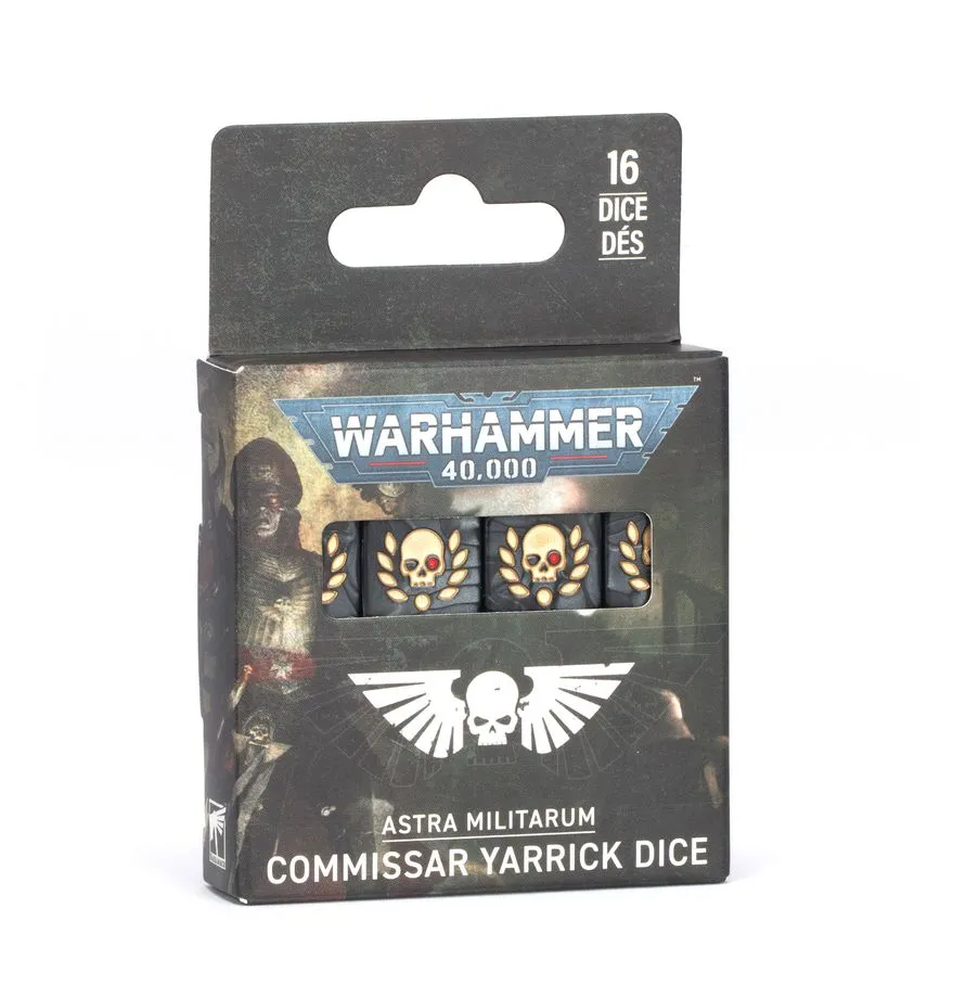 [5011921257966,47-83,99220105038,Commissar Yarrick Dice Set] Set de dés commissaire Yarrick