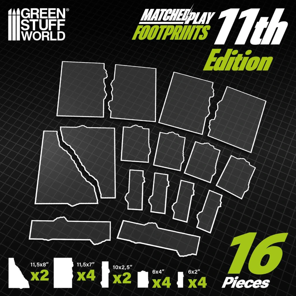 [8435646541464ES] Gabarits transparents de ruines (compatibles avec Warhammer 40K)