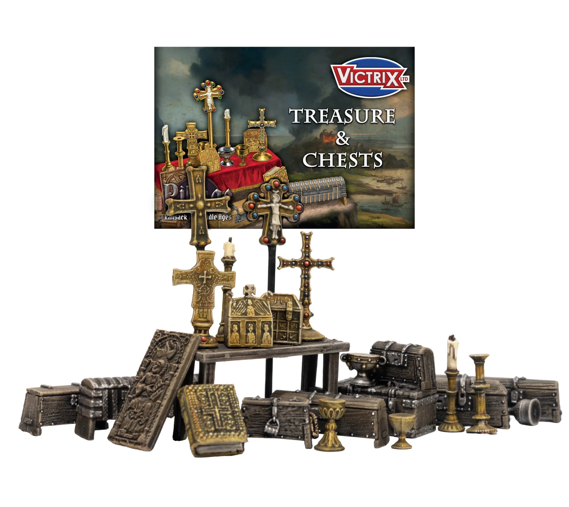 [5056813914855,VXE011,VXE011,Treasure & Chests,Pillage] Décors - Trésors & coffres religieux
