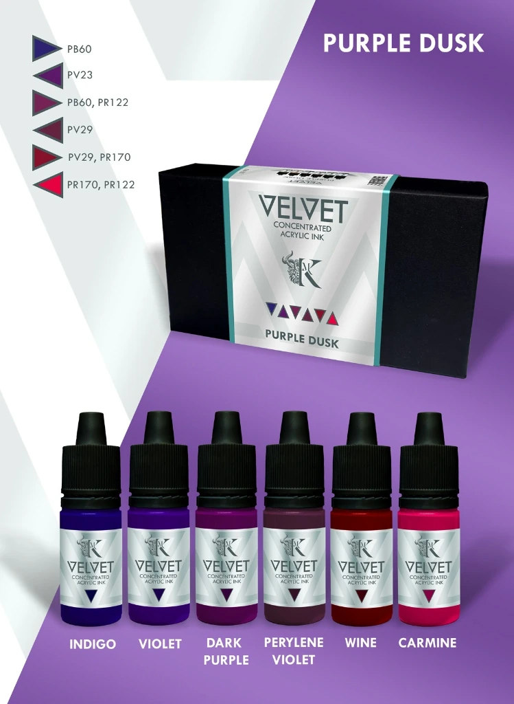 [KMV-S04,KMV-S04,KMV-S04,Velvet Ink Set - Purple Dusk] Velvet Ink Set - Purple Dusk