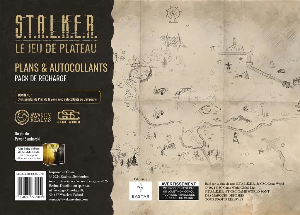 [5904689272909,AWRSTK02FR,Stalker: Maps & Stickers 1] Stalker: Maps & Stickers 1