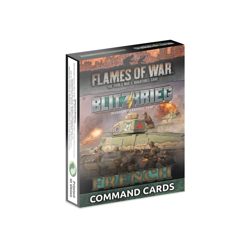 Blitzkrieg French Command Cards (x43 Cards) - Limited Edition