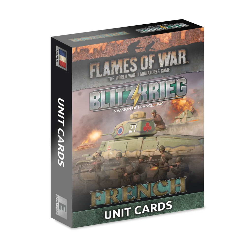 Blitzkrieg French Unit Cards (x41 Cards) - Limited Edition