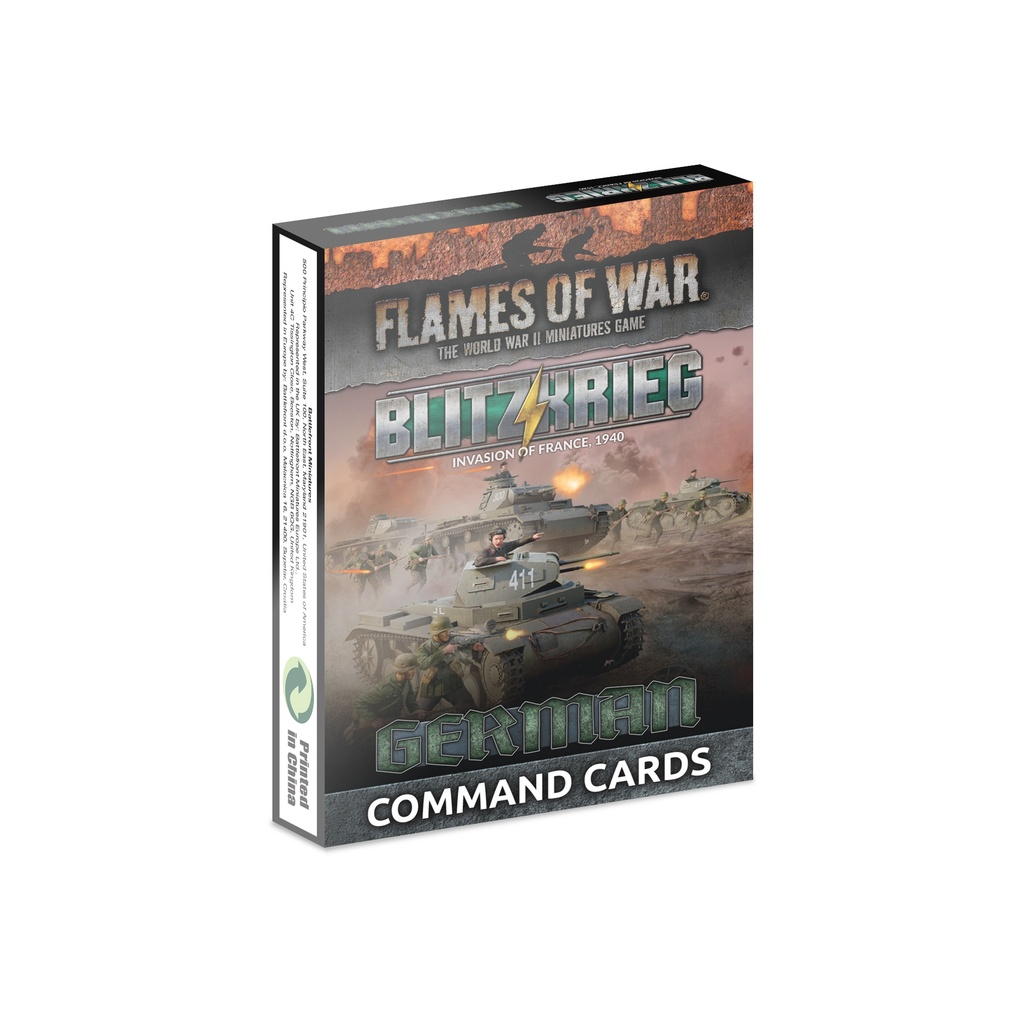[9420020263833,FW281GC] Blitzkrieg German Command Cards (x39 cards) - Limited Edition