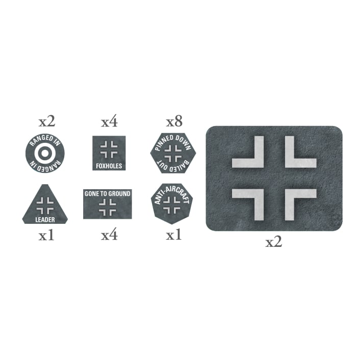 [9420020265509,GE913] German EW Tokens (x20) & Objectives (x2)