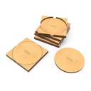 Socles - MDF - Rond/carré - 60mm - Adaptateur rond à carré (x5)