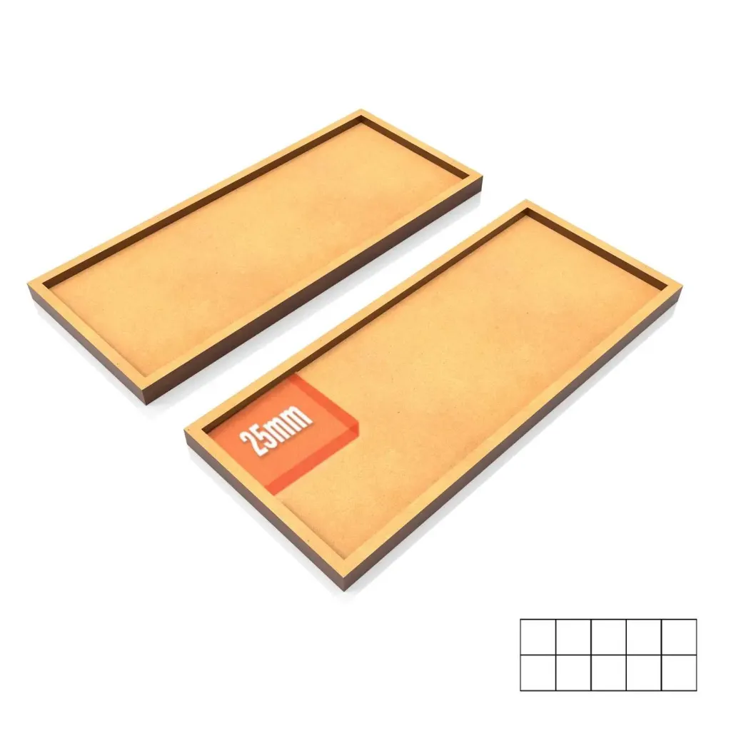 [8436574502923,9793,8436574502923ES,bois,mdf] Plateaux de mouvement MDF 125x50mm