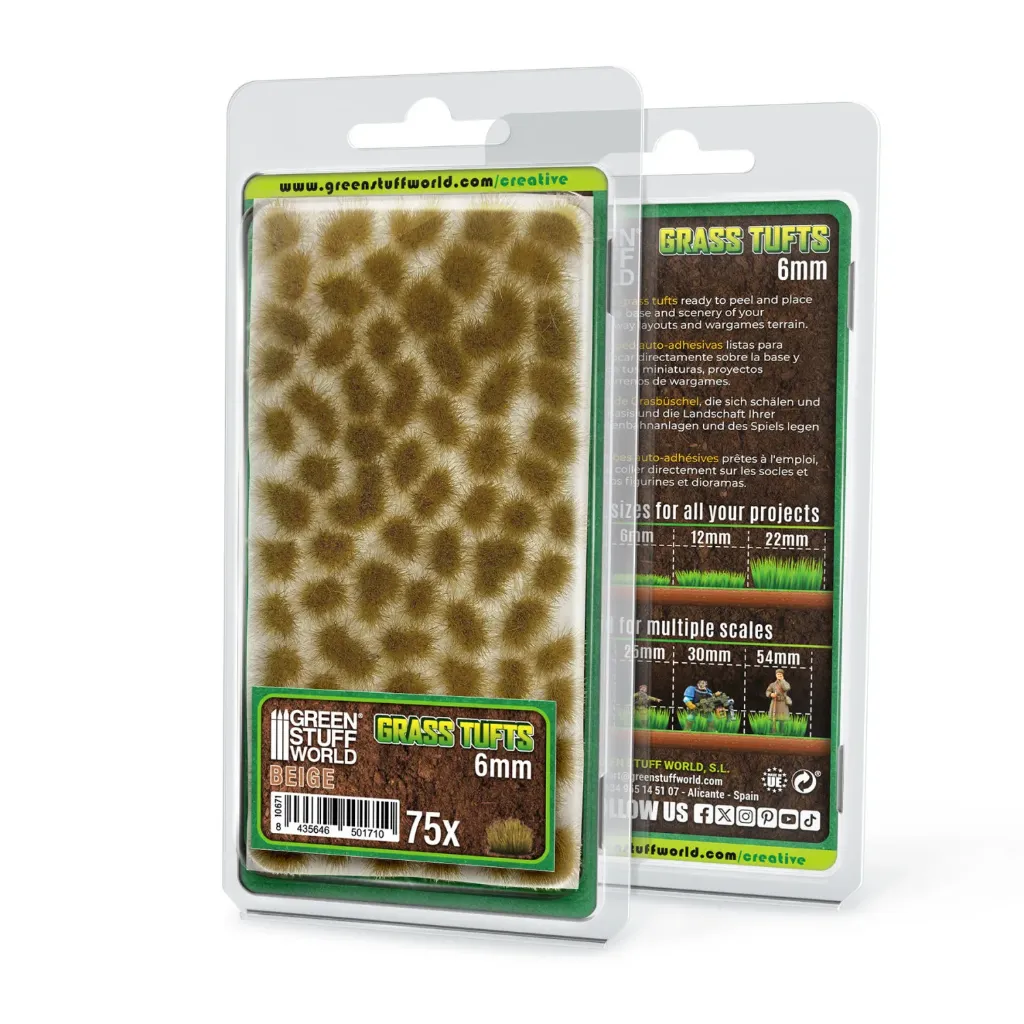 [8435646501710,10671,8435646501710ES,Touffes d'herbe - 6 mm - Beige] Touffes d'herbe - 6 mm - Beige
