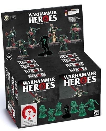 [5011921251575,GW60121001048,Warhammer Heroes: Dark Angels (8)] Warhammer Heroes: Dark Angels Display (8)