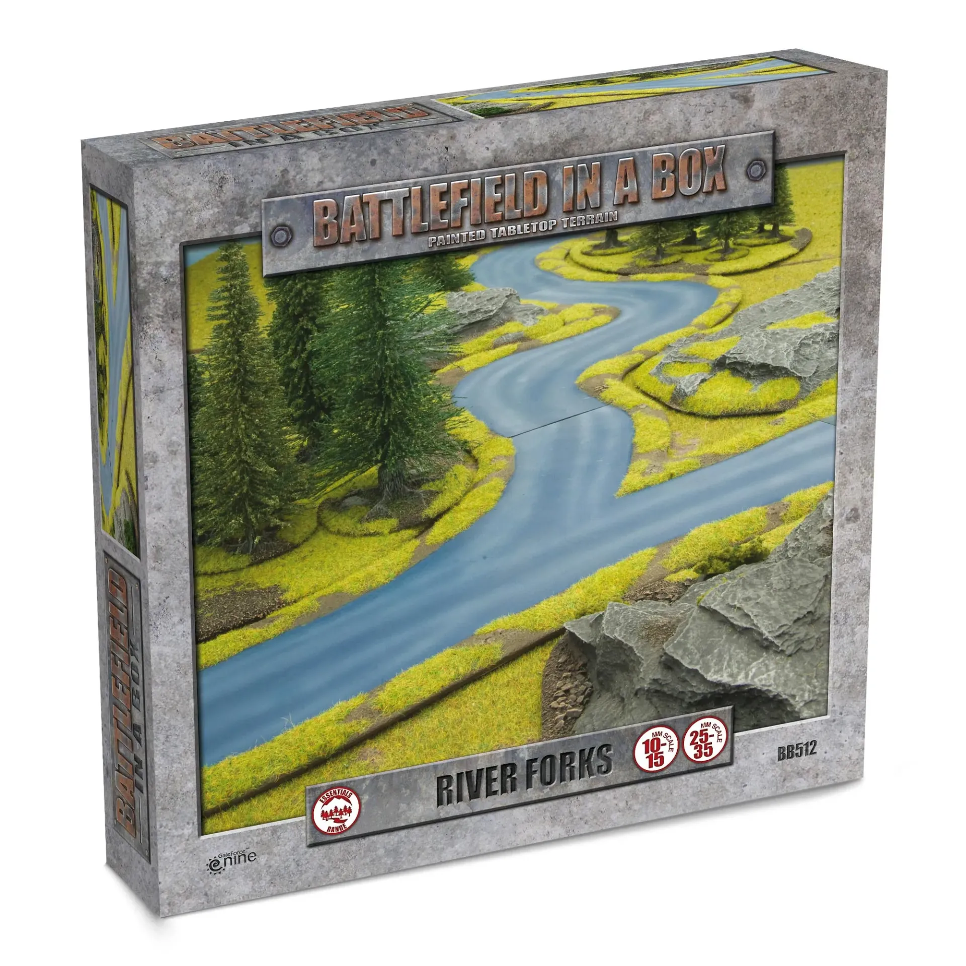 [9420020212671,BB512,Essentials: River Forks (x3),Battlefield in a Box] Essentials: River Forks (x3)