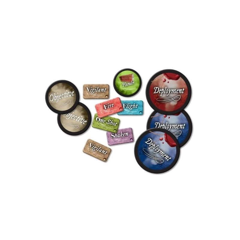 [MT18-02,MT18-02,Mousquets & Tomahawks - Pions et marqueurs] Mousquets & Tomahawks - Pions et marqueurs