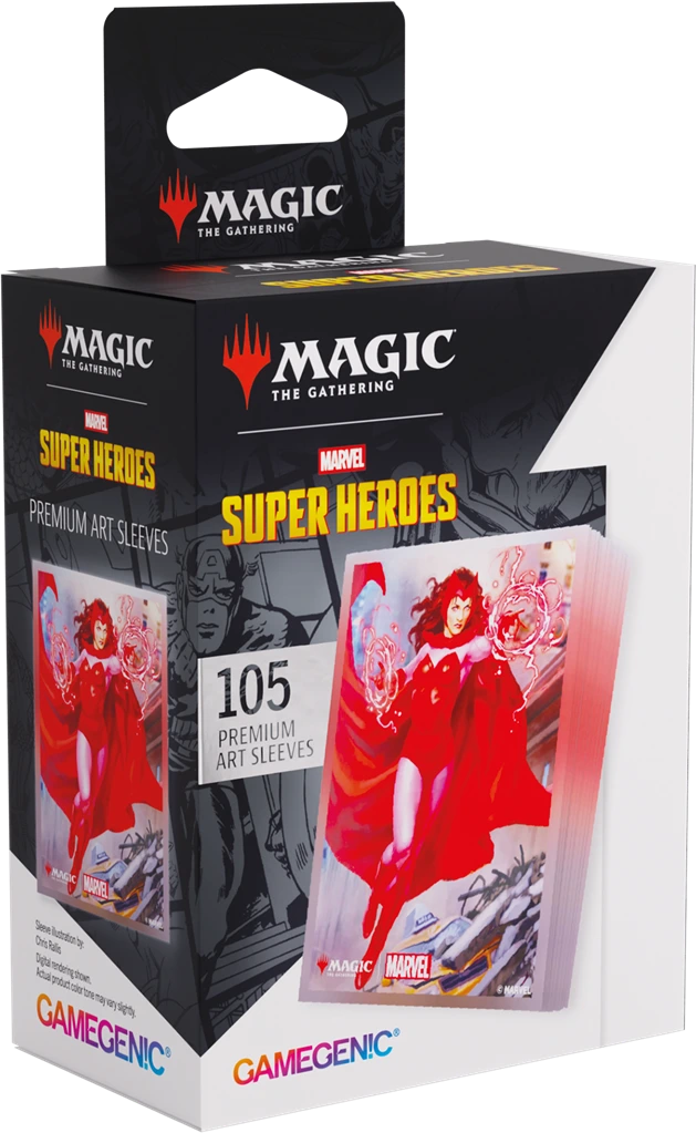 [4251715424001,GGS15162ML,GG: MTG MSH Art Sleeves - Scarlet Witch] GG: MTG MSH Art Sleeves - Scarlet Witch
