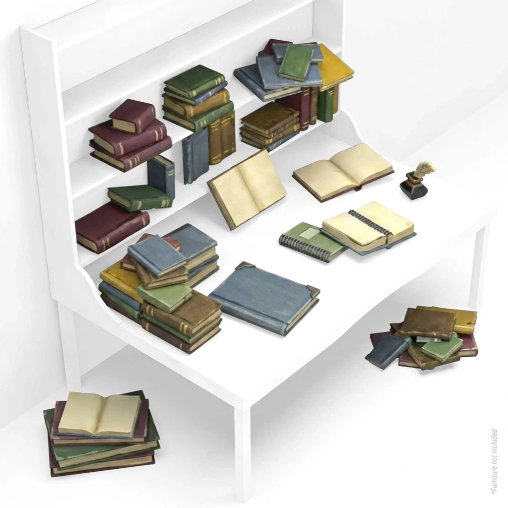[8435646521831,12683,8435646521831ES,3D Printed - Miscelaneous - Books 1:35] Livres 1:35