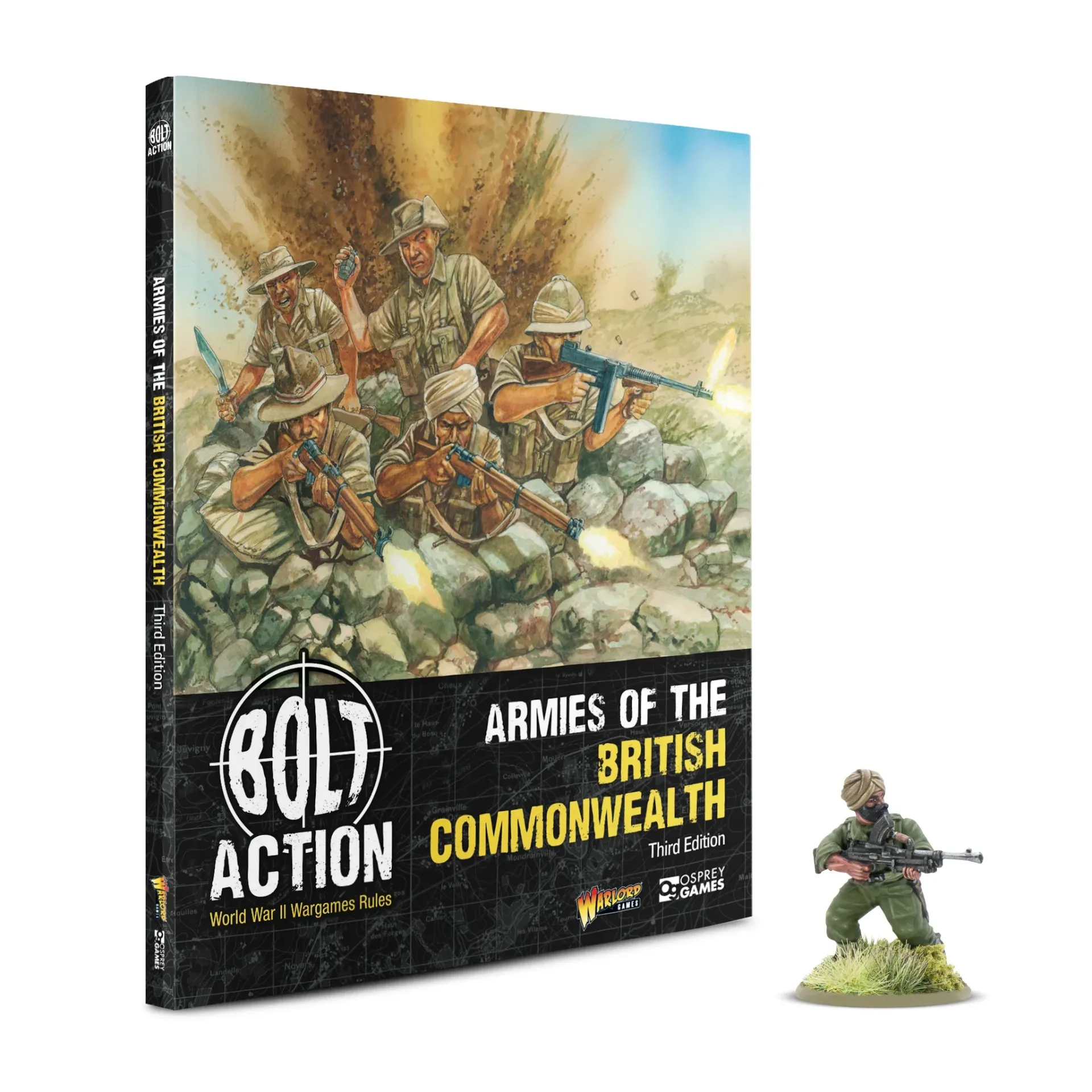 [9781472864079,401011201] Livre V4 VO - Armies of the Commonwealth + figurine LE Havildar Umrao Singh VC