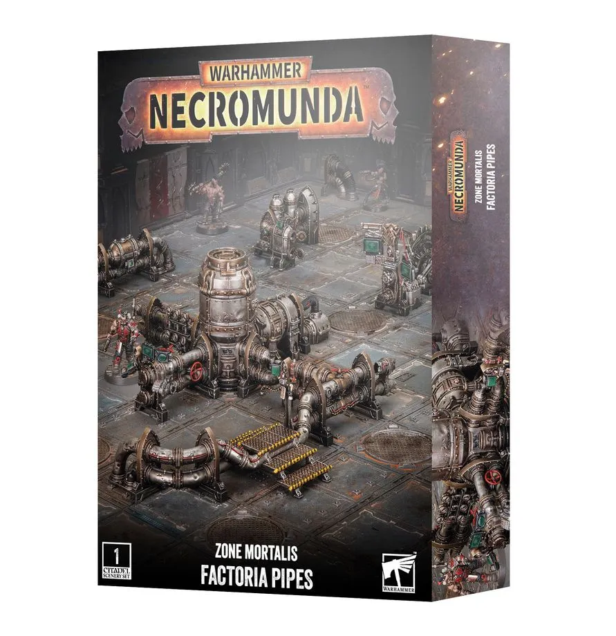 [5011921259243,301-80,99120599090,Necromunda,Décor] Zone Mortalis - Factoria Pipes