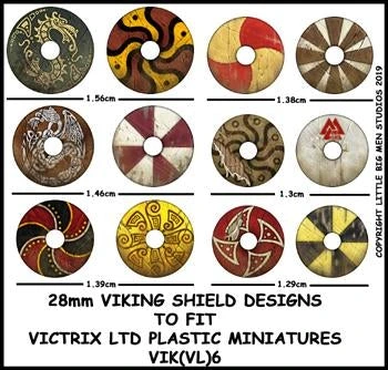 [5060191721882,vikshi6,VIK(VL)6,Viking Shield Designs VIK 6.] Décalcomanies - Vikings - Boucliers n°6