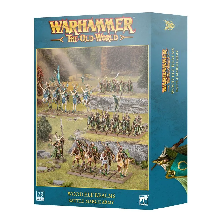 [5011921279036,13-110,99122704007,WOOD ELF REALMS: BATTLE MARCH ARMY] Armée de colonne de bataille - Elfes Sylvains