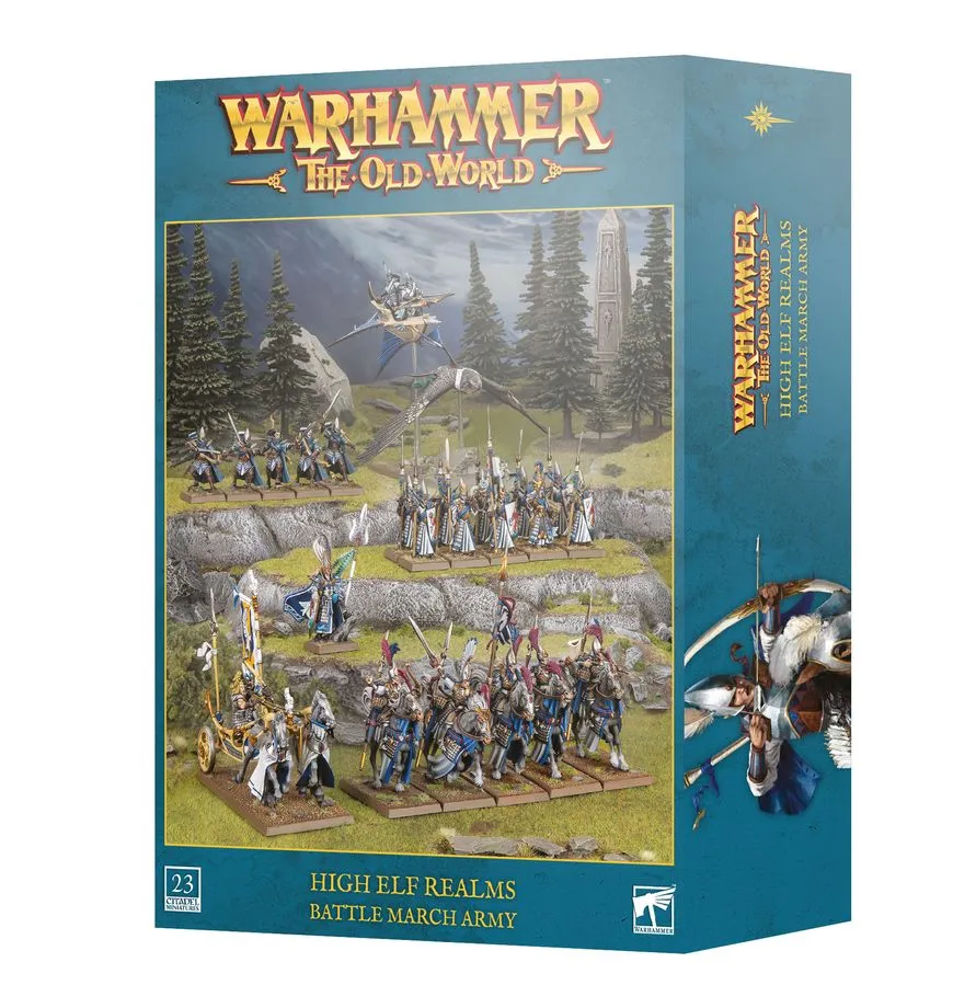 [5011921274765,13-23,99122710020,HIGH ELF REALMS: BATTLE MARCH ARMY] Armée de colonne de bataille - Hauts-Elfes