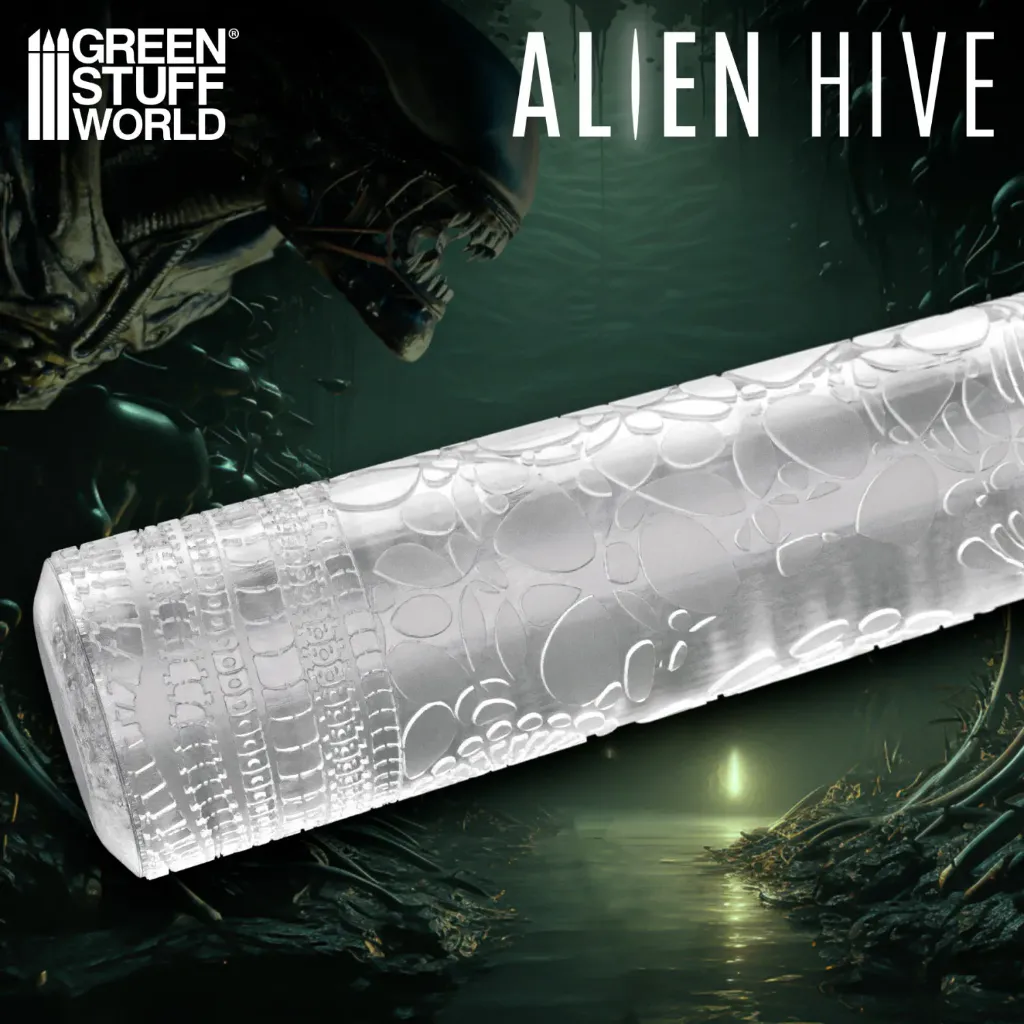 [8436574500233,1664,8436574500233ES,Rodillo Alien,Alien Hive Rolling pin] Rouleaux texturés - Alien Hive