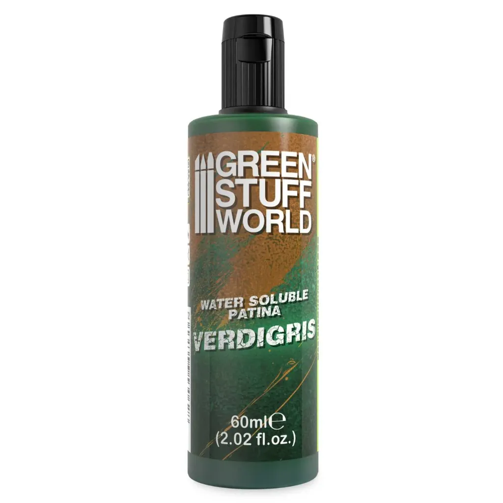[8435646530628,5702,8435646530628ES,Pintura Hidrosoluble,Water Soluble Patina,Verdigris] Patines solubles à l’eau vert-de-gris 60ml