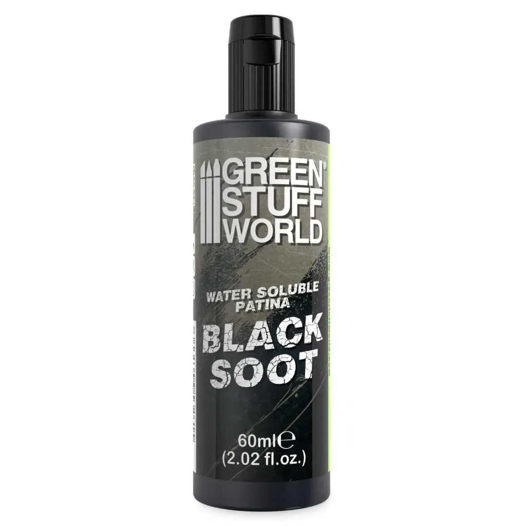 [8435646532615,5901,8435646532615ES,Pintura Hidrosoluble,Water Soluble Patina,Black Soot] Patines solubles à l’eau BLACK SOOT 60ml