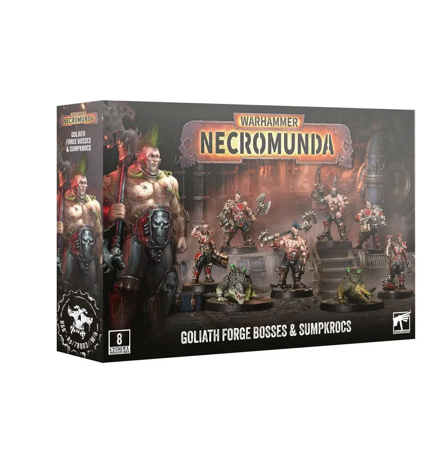 [5011921252824,301-76,99120599089,Necromunda,Goliath] Goliath - Forge Bosses & Sumpkrocs