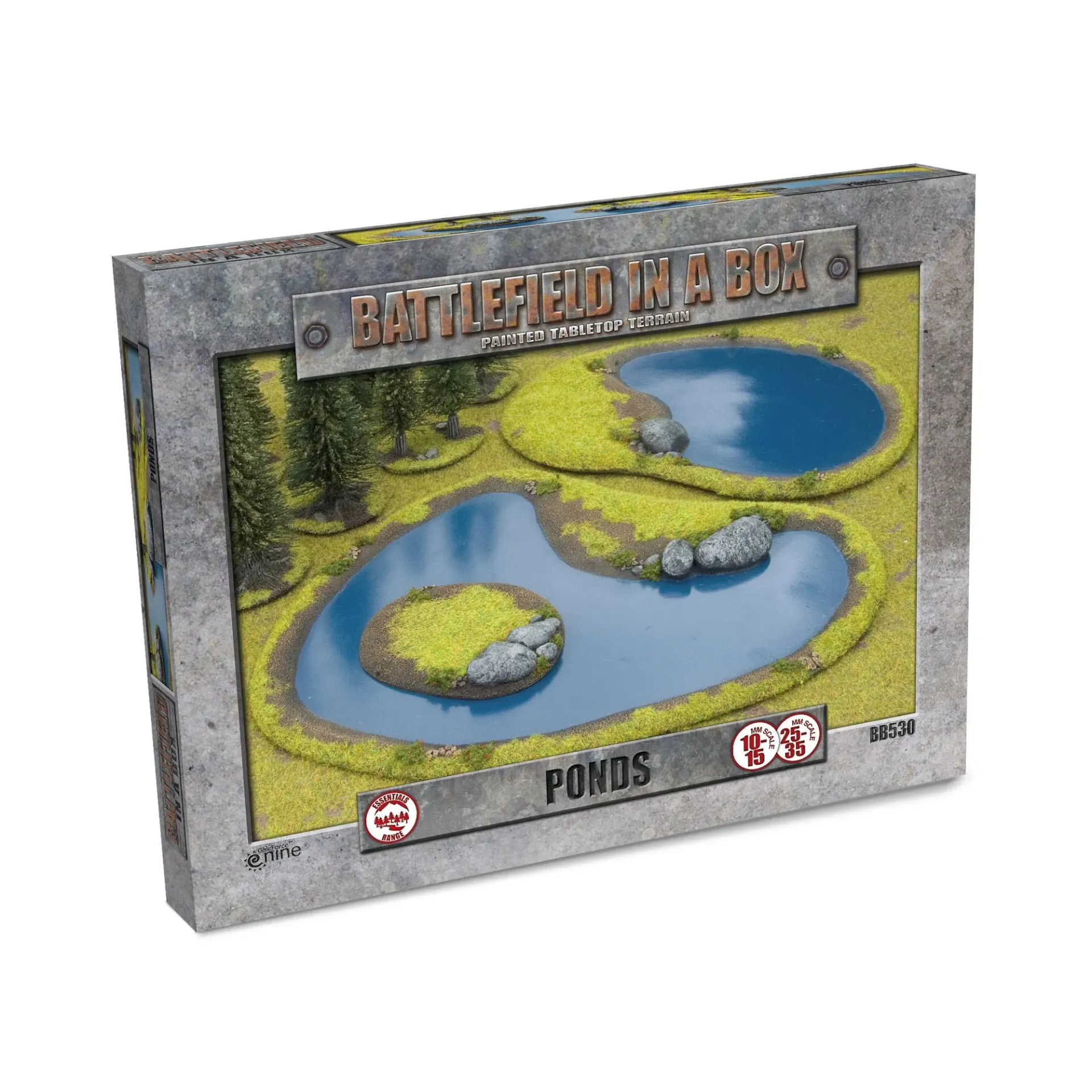 [9420020216631,BB530,Battlefield in a Box] Essentials: Ponds (x2)