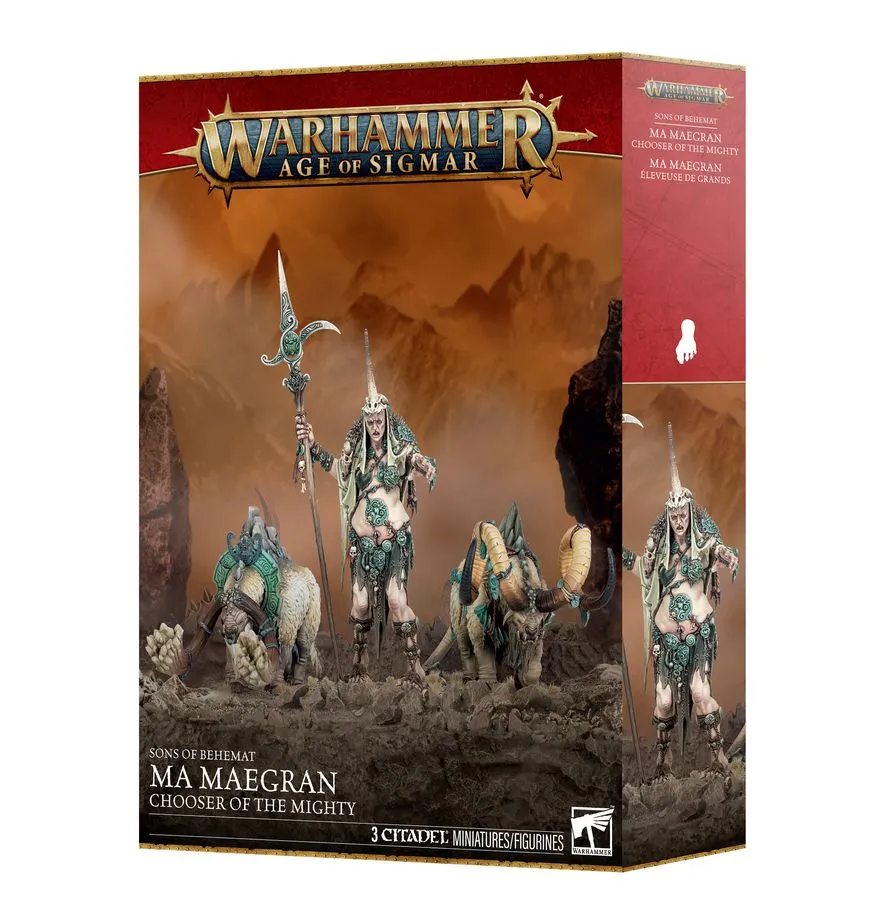 [5011921274611,93-15,99120231001,Age of Sigmar,AoS,Sons of Behemat,Fils de Béhémat] Ma Maegran, éleveuse de grands