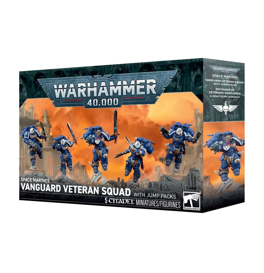 [5011921267545,48-106,9503009590,40K,Space Marines] Escouade de vétérans Vanguards (2026)