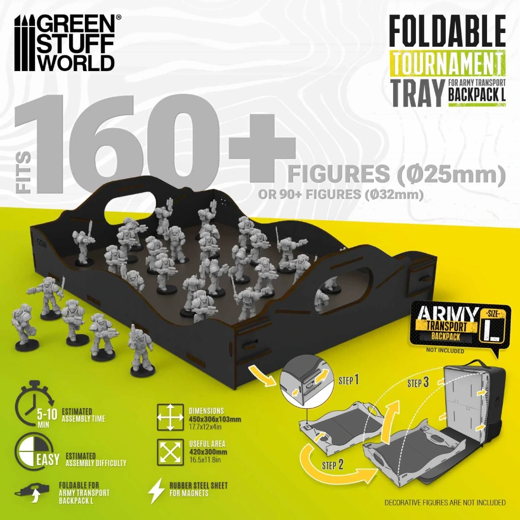 Plateau pliable pour Backpack Army Transport - L